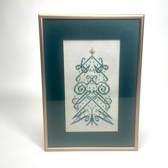 M Designs Other - Rejoice Tree Ornament Cross Stitch Mary McLenon for M Designs Framed, Completed